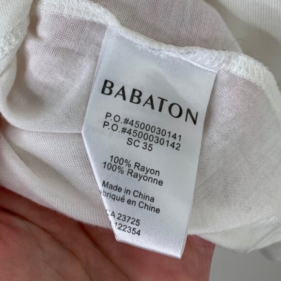 Aritzia Babaton Women's Tank Top Sleeveless Tiered Layers Off white Size XXS - Picture 14 of 16